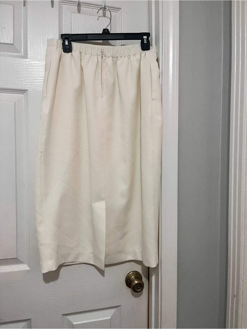 Hazel Cream Pencil Skirt Suit - Elegant Women's Two-Piece - Picture 7 of 10